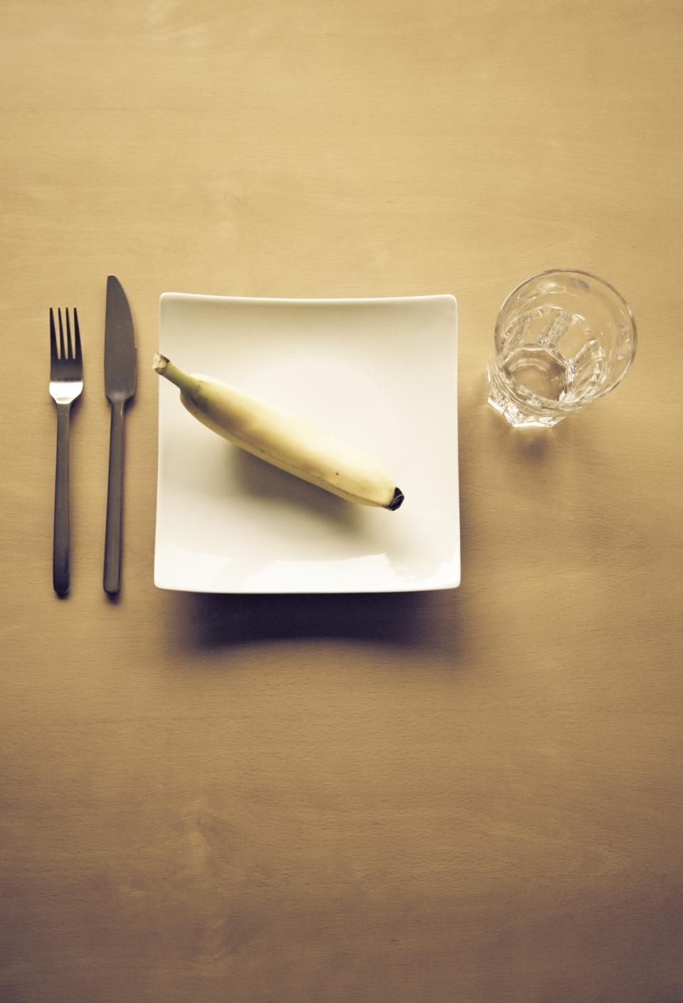 The dining room, laid for service